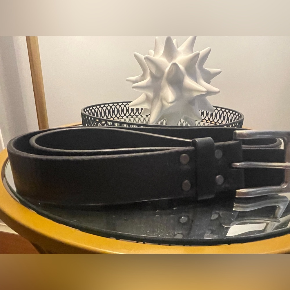 Brave Leather Belt in Soft Black